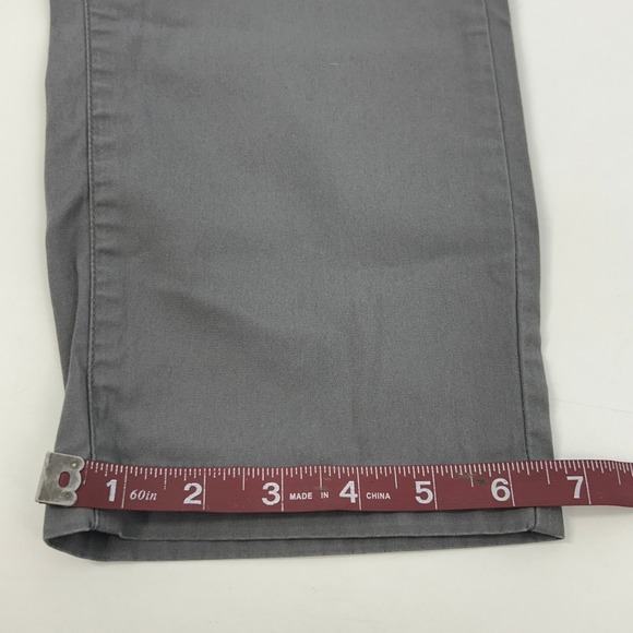 Birddogs Chino Pants Mens 36x30 (Act 36x28) Gray Stretch Hidden Zip Pocket - Picture 9 of 9